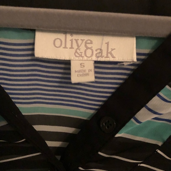 Striped, sheer Olive & Oak shirt - Picture 2 of 3